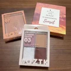 PLAY ON MAKE #aztkアイシャドウパレット チーク　まとめ売り