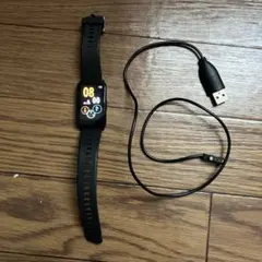 ブラック スポーツスタイル スマートウォッチ 本体