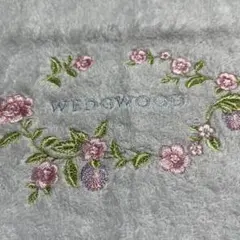 WEDGWOOD 花柄刺繍 タオルハンカチ