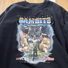 猫　ゲーム　スペースキャット　トレーナー　黒