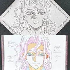 【鬼滅の刃】　鬼舞辻無惨　コースター　ポストカード　無限城編　第4期　ダイニング