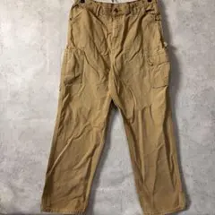 カーハート ワークパンツ カーゴ ペインターパンツ ベージュ 古着