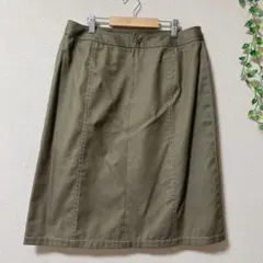 未使用✨ タイトスカート カーキ 75-77cm XL L 膝丈のサムネイル