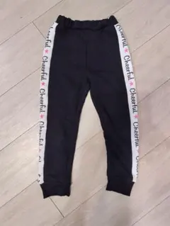 女の子　ズボン　パンツ　黒　110cm　スポーツ　暖パン