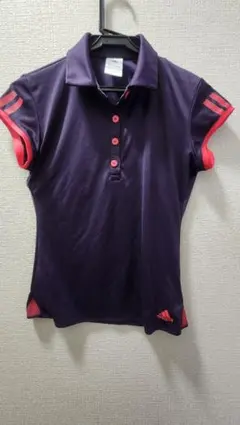 adidas CLIMLITE 紫ポロシャツ 半袖