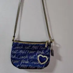 Coach ネイビー ショルダーバッグ