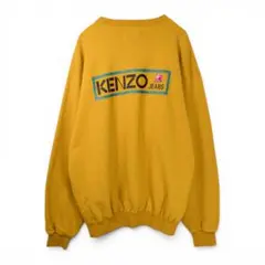 90s KENZO ケンゾー 北斎タグ スウェット 刺繍 からし色 M相当 美品のサムネイル