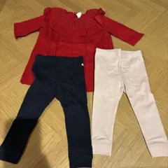 プチバトー　74cm ワンピース　レギンス