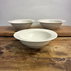新品　陶器　陶芸作家　リムbowl3個　445