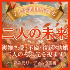 2人の未来・霊視鑑定・いますぐ・復縁・不倫・結婚・片思い・ツインレイ・縁結び
