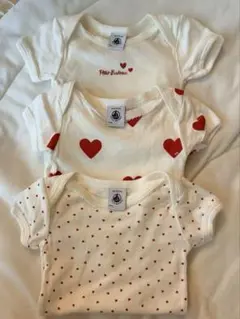 PETIT BATEAU ロンパース 3点セット 60/67cm