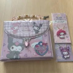 サンリオ マイメロディ&クロミ鍵付き♡シールコレクションバッグ シール帳　おまけ