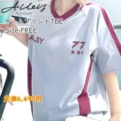 Alley by w closet ゲームプリントTシャツ サックス フリーのサムネイル
