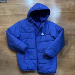 adidas フード付きダウンコート 160cm 青