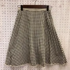 a.v.v standard レトロ古着 千鳥格子 レーストリム フレアスカートのサムネイル
