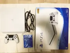ホワイト PS4 本体 500GB コントローラー　外箱　ケーブル　イヤホン付き