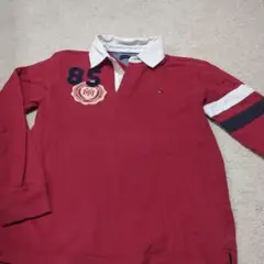 TOMMY HILFIGER レッド ポロシャツ M