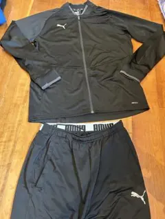 PUMA ブラック ジャージ 上下　XL