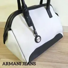 ARMANI JEANS /アルマーニジーンズ 配色レザーハンドバッグ