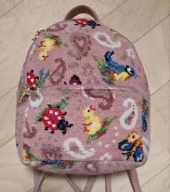 フェイラー ハイジ ペイズリー ミニ　リュック ピンク