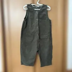 ikncocoコーデュロイ ロンパース カーキ