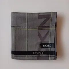 【未使用・シール付き】DKNY ハンカチ グレー メンズ