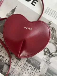 THE TOE ハートレザーショルダーバッグ