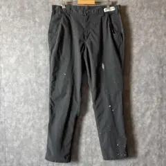 カーハート リップストップ ワークパンツ ペイント加工 ダークグレー　メンズ古着