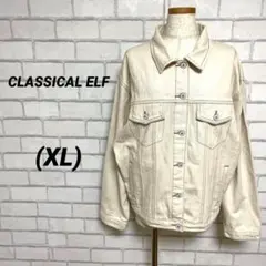 大きいサイズ　クラシカルエルフ　ホワイトデニムジャケット　Ｇジャン　LL XL