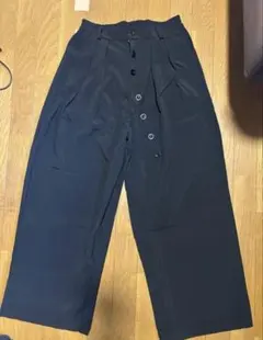 Multi Button Wide Slacks Slight Vogue