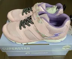 ムーンスター スパースター バネの力　キッズスニーカー22.0cm ピンク