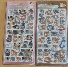ボンボンドロップシール　和柄　新作　柴犬　猫　クーリア