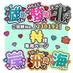 【230192】₦様　専用ページ　♡　うちわ屋さん