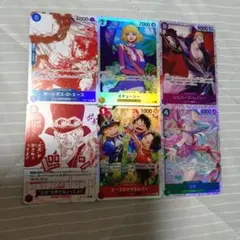 ワンピースカード受け継がれる意志6枚セット エースサボルステューシーレイリーウタ