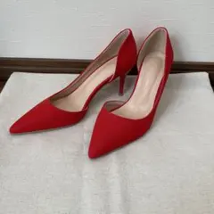赤パンプス　ハイヒール　24センチ