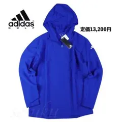 【L】アディダス ゴルフ GOLF ハーフジップ ジャケット 青