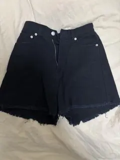 INGNI フリンジ裾 ショートパンツ ブラック　フリーサイズ