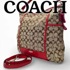 COACH コーチ ショルダーバッグ シグネチャー キャンバス F30341