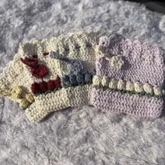 ハンドメイド　巾着　チューリップ 毛糸　編み物　かぎ編み　オーダー