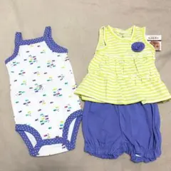 新品 送料込み carter's 100%コットン 3点セット