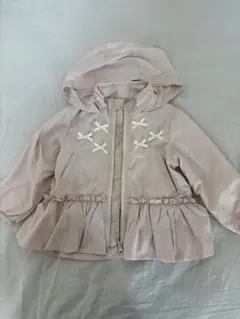 プティマイン　ぺプラムウインドブレーカー　90㎝　ピンク