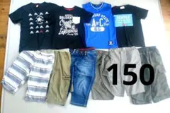 男児用 トップス・ボトムス まとめ売り10枚　150のサムネイル