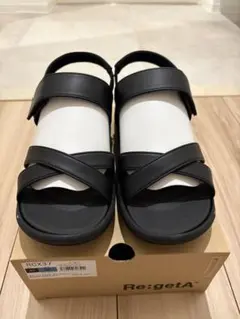 Re:getA リゲッタ RCX37 サンダル ブラック Sのサムネイル