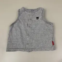 ミキハウスDOUBLE.B ベスト 100cm グレー