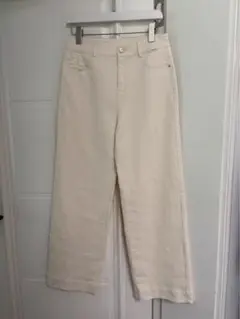 25AW COS プリーツウールワイドレッグパンツ ダークブラウン size42