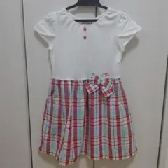 ミキハウス ☆ 半袖ワンピース チェック柄