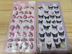 ボンボンドロップシール マイメロ、クロミちゃん 2シートセット