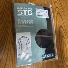 ヨネックス ハイネック長袖シャツ STB-F1504 ブラック／ピンク