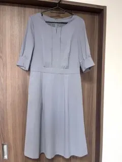 値下げ【即日発送】OFUON オフオン ワンピース 40 L 薄めブルー