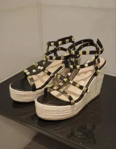 Ciel スタッズジュートサンダル WHT S - メルカリ